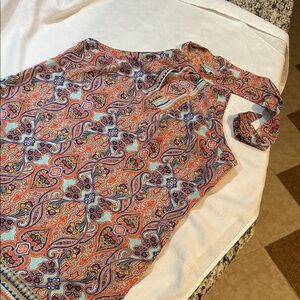 Bisou Bisou Multicolor Paisley Blouse